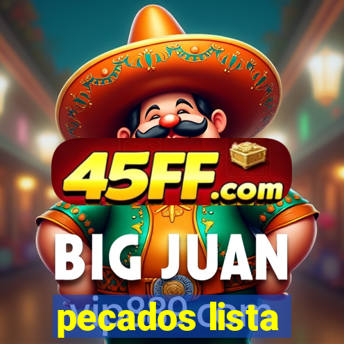 pecados lista